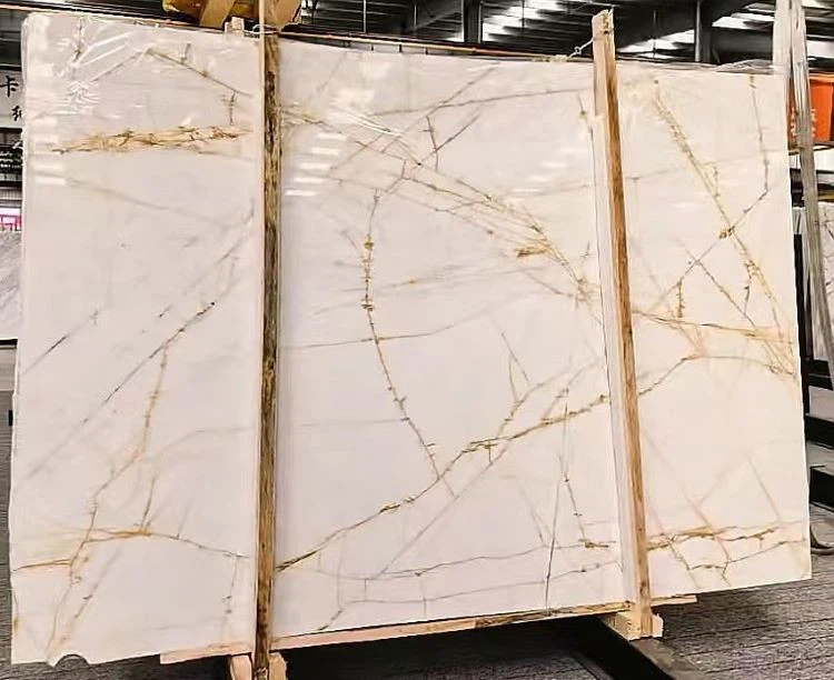 Golden Spider Marble Drama Gold Wall Cladding